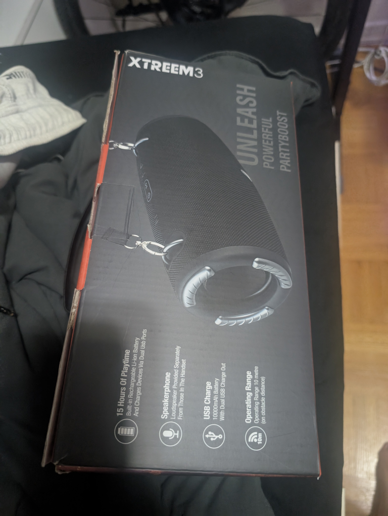 Xtreem3 Portable Wireless Speaker - New in Box!