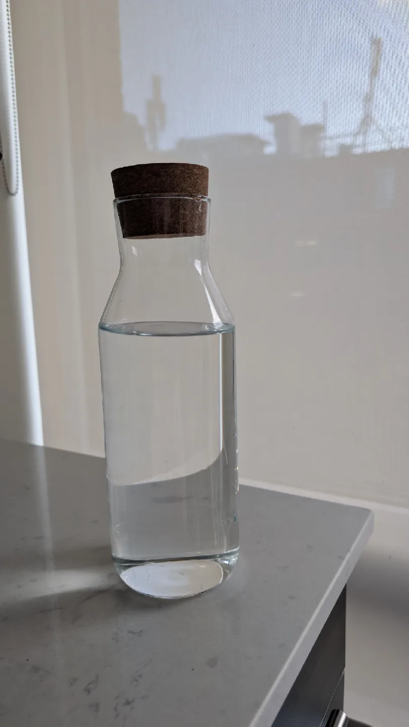 Glass Carafe with Cork Stopper-ikea