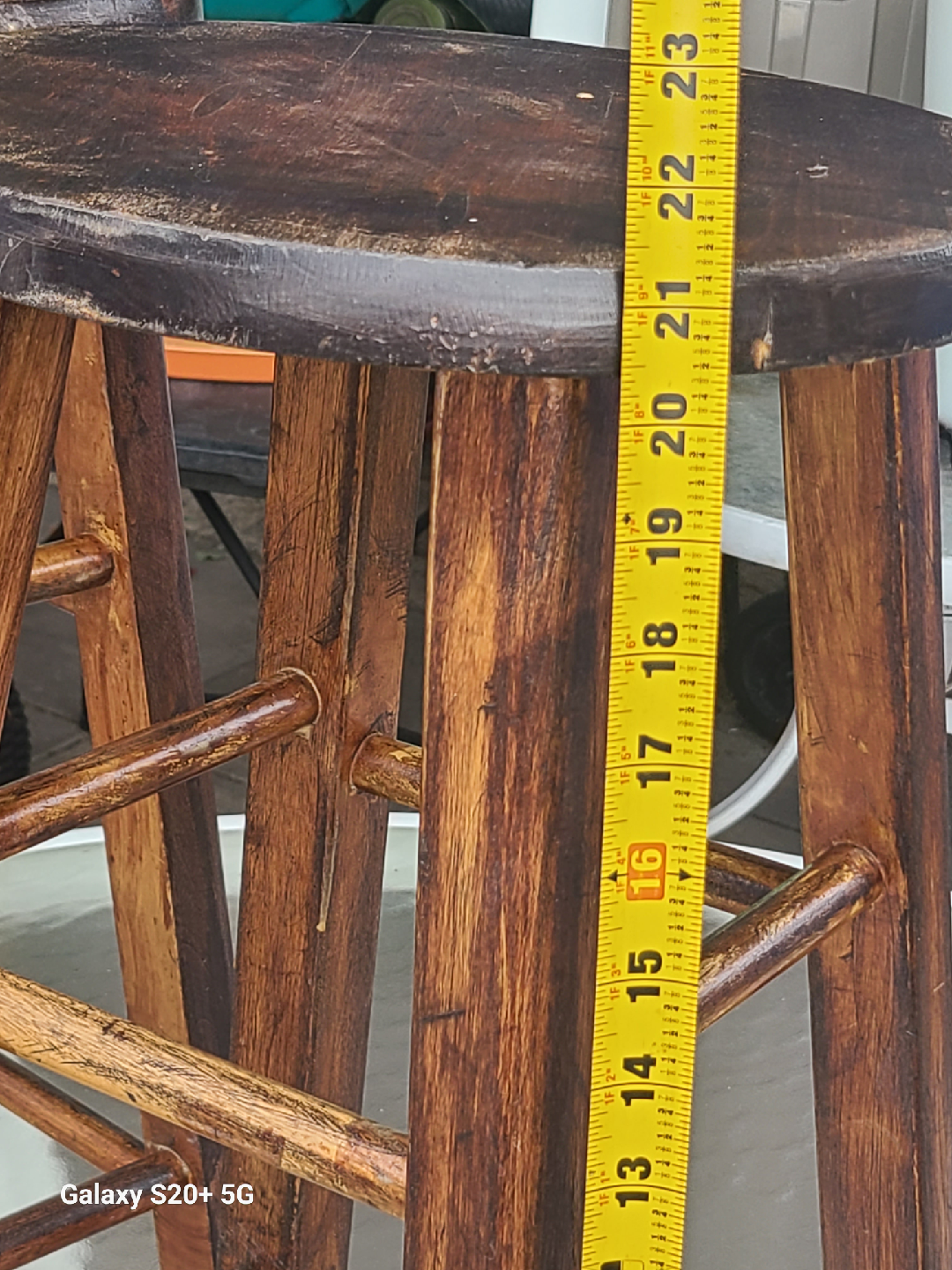 Set of 2 Wooden Bar Stools - photo 5