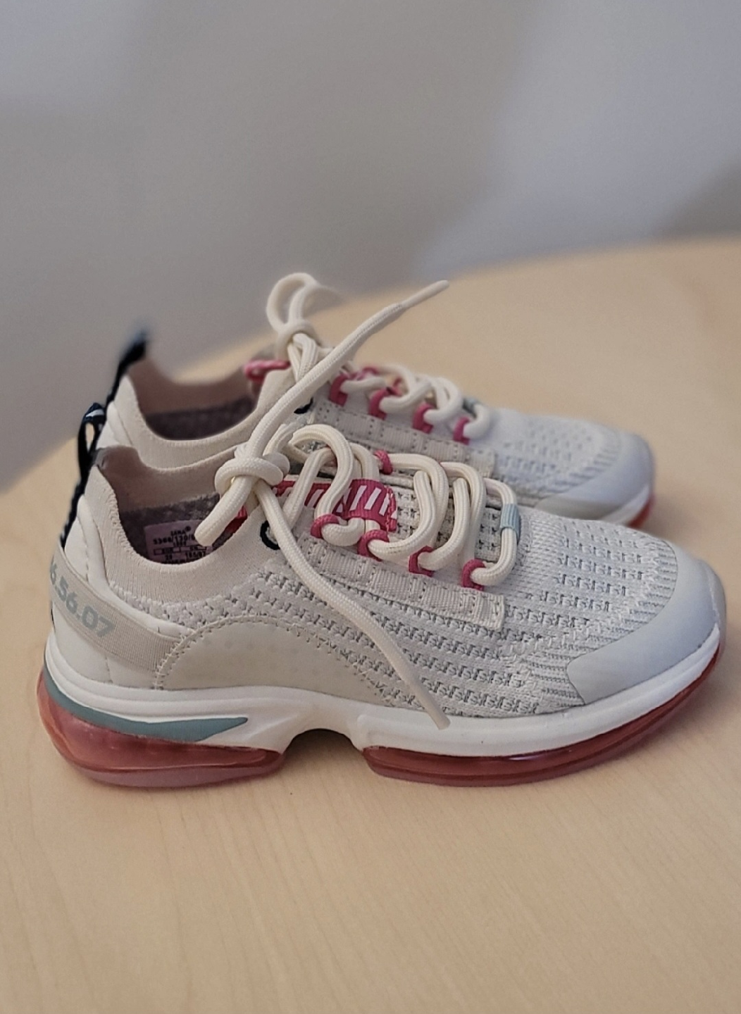 Zara Kids White & Pink Sneakers