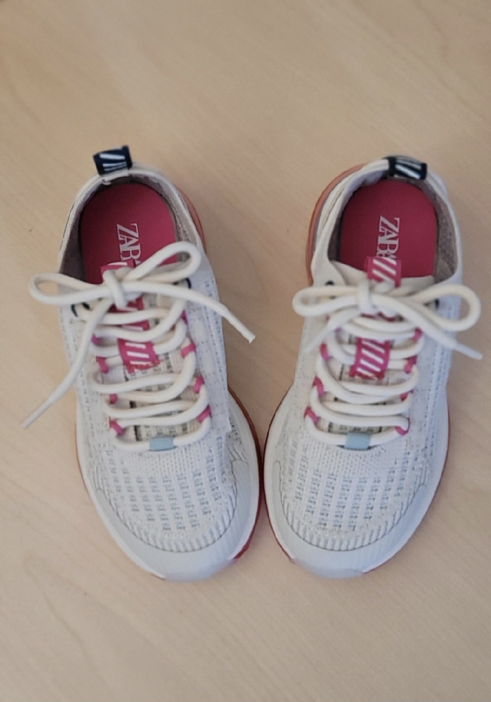 Zara Kids White & Pink Sneakers - photo 3