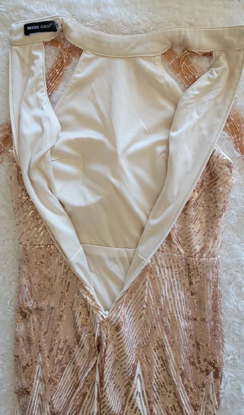 Halter Neck Sequin Mermaid Prom / Evening Dress image indicator(5)