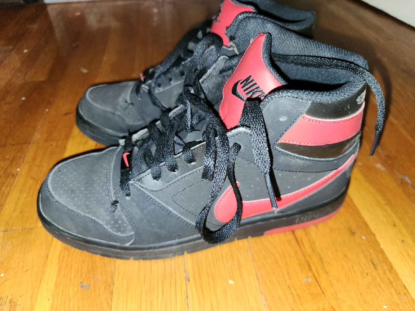 Nike High Top Sneakers - Black & Red thumbnail
