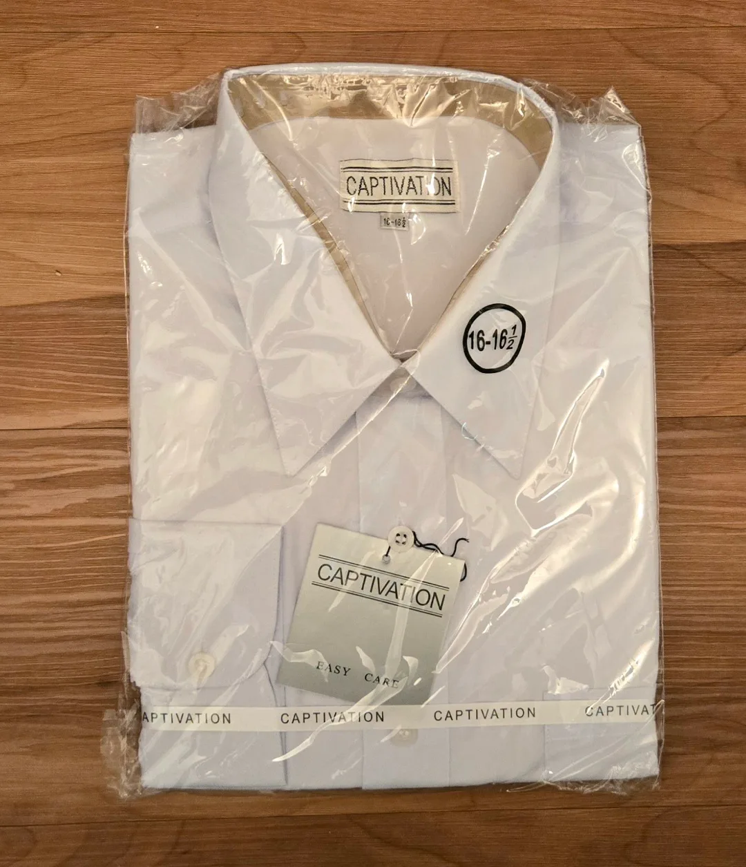 NEW Men's White Dress Shirts - Size 16-16 1/2 image indicator(2)