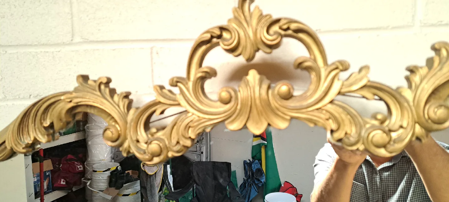 Ornate Gold Framed Mirror thumbnail
