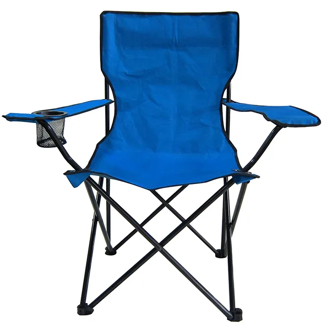 Blue Folding Camping Chair with Cup Holder image indicator(2)