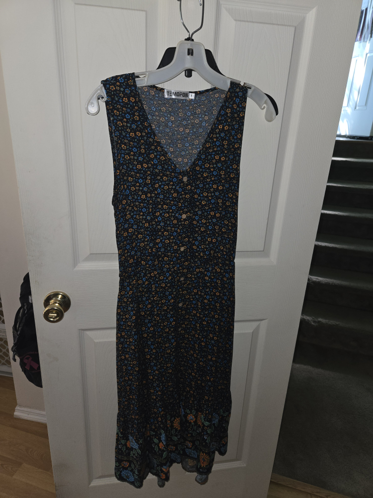 TEMOFON Floral Dress - Size M