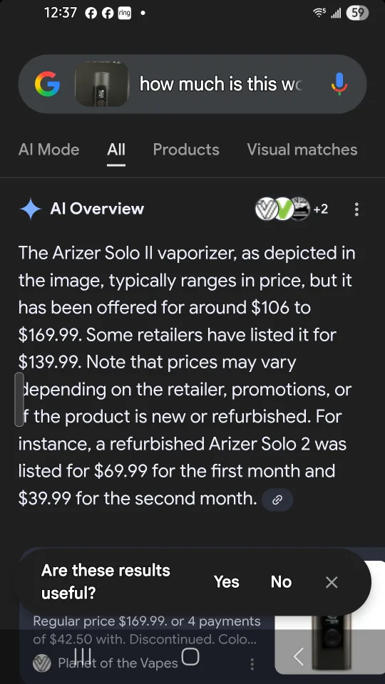 Arizer Solo II Portable Micro-Heater - Carbon Black image indicator(7)