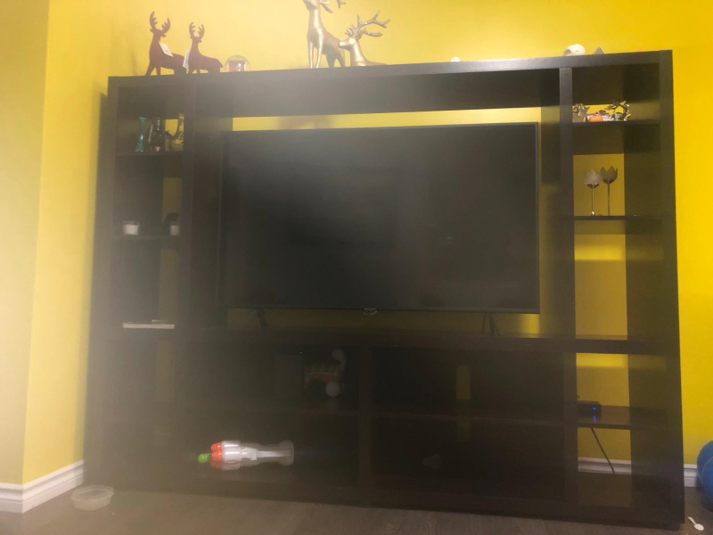 Large Dark Brown Entertainment Unit