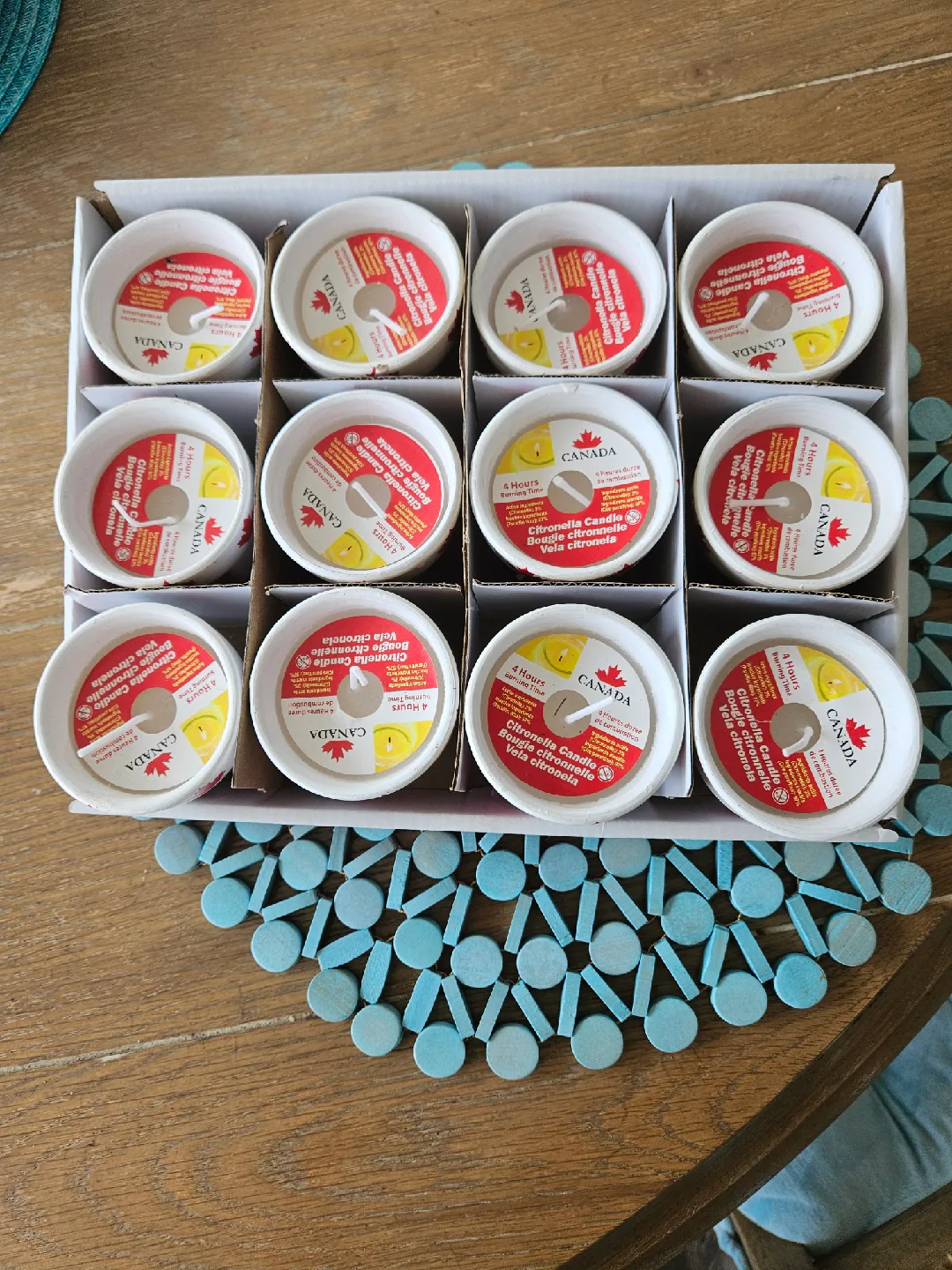 NIB Mini Citronella Candles - Canada Theme 🥕 image indicator(3)