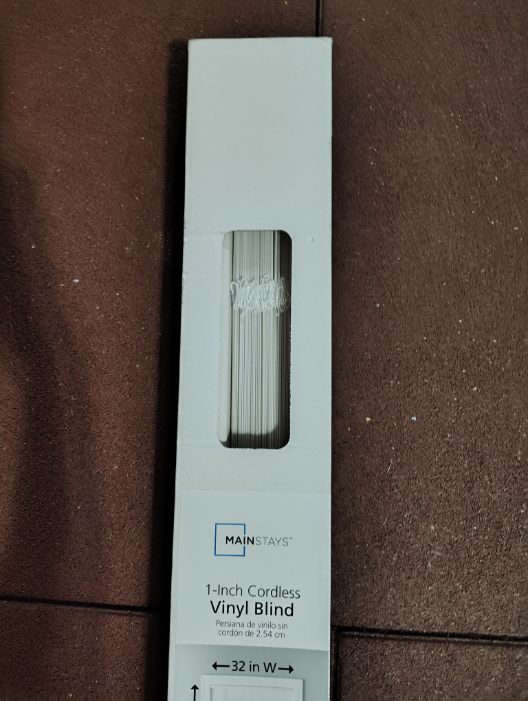 Mainstays 1-Inch Cordless Vinyl Blind - 32 x 64 in - photo 3