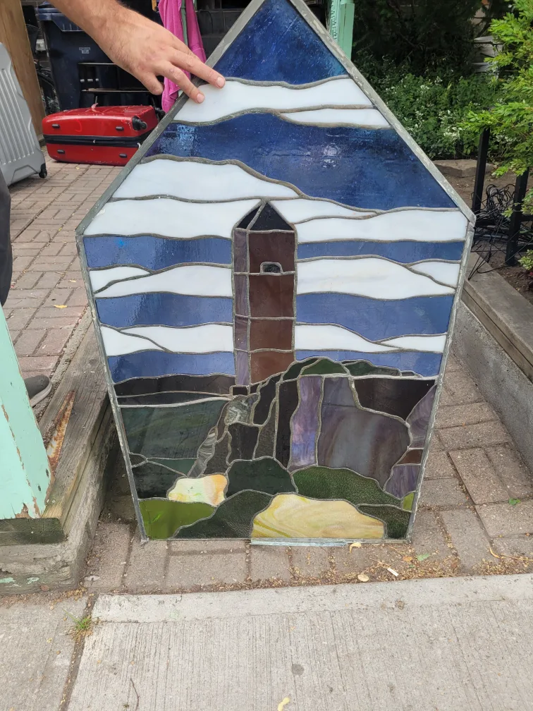 Stained Glass Window Art - Tower Scene image indicator(4)