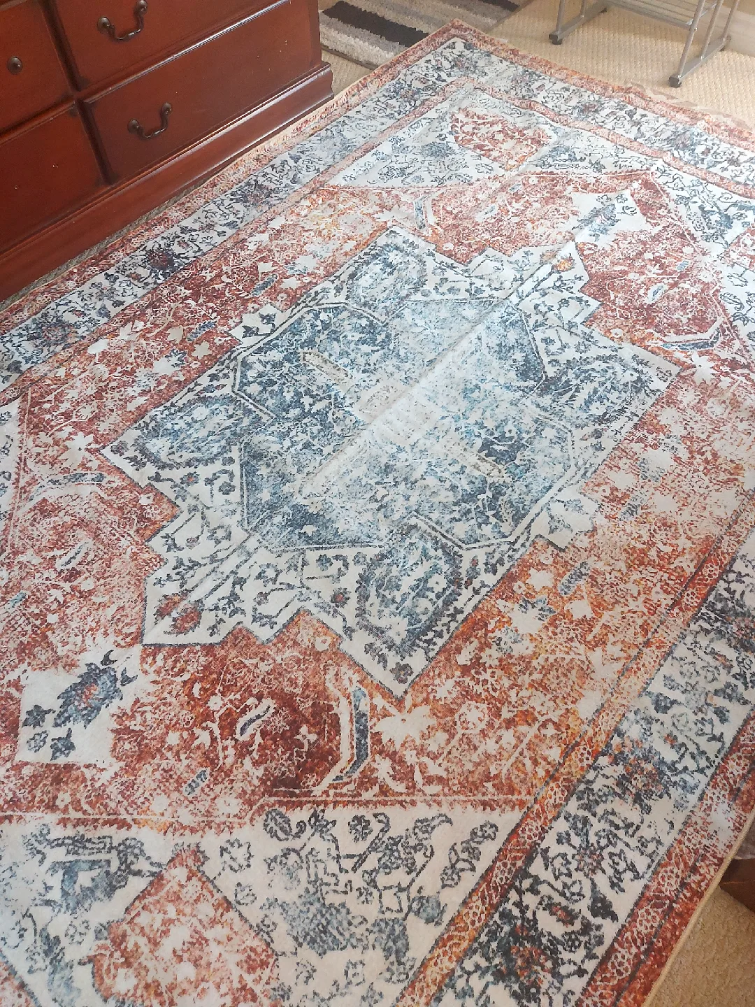 Patterned Area Rug washable 6ft ×9ft brand new image indicator(6)