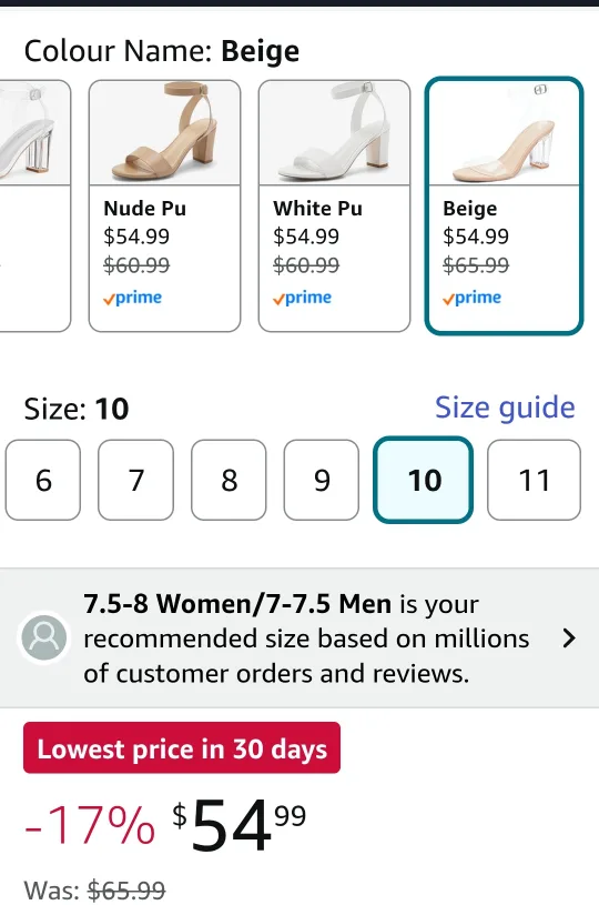 BNWT Creations Clear Heels - Size 10 image indicator(6)