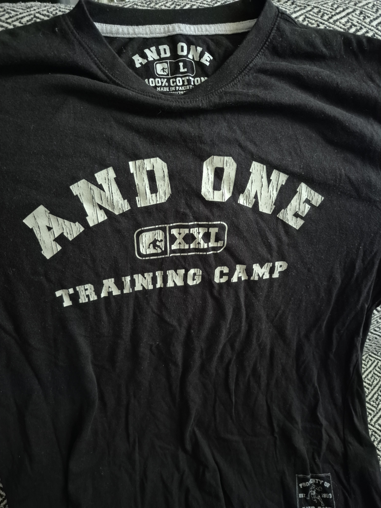 AND ONE Training Camp Black Tee - Size L
