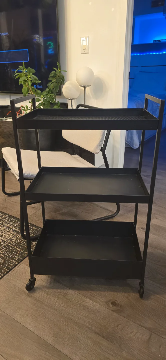 🥕🥕🥕🥕IKEA NISSAFORS Black Utility Cart🥕🥕🥕🥕 thumbnail