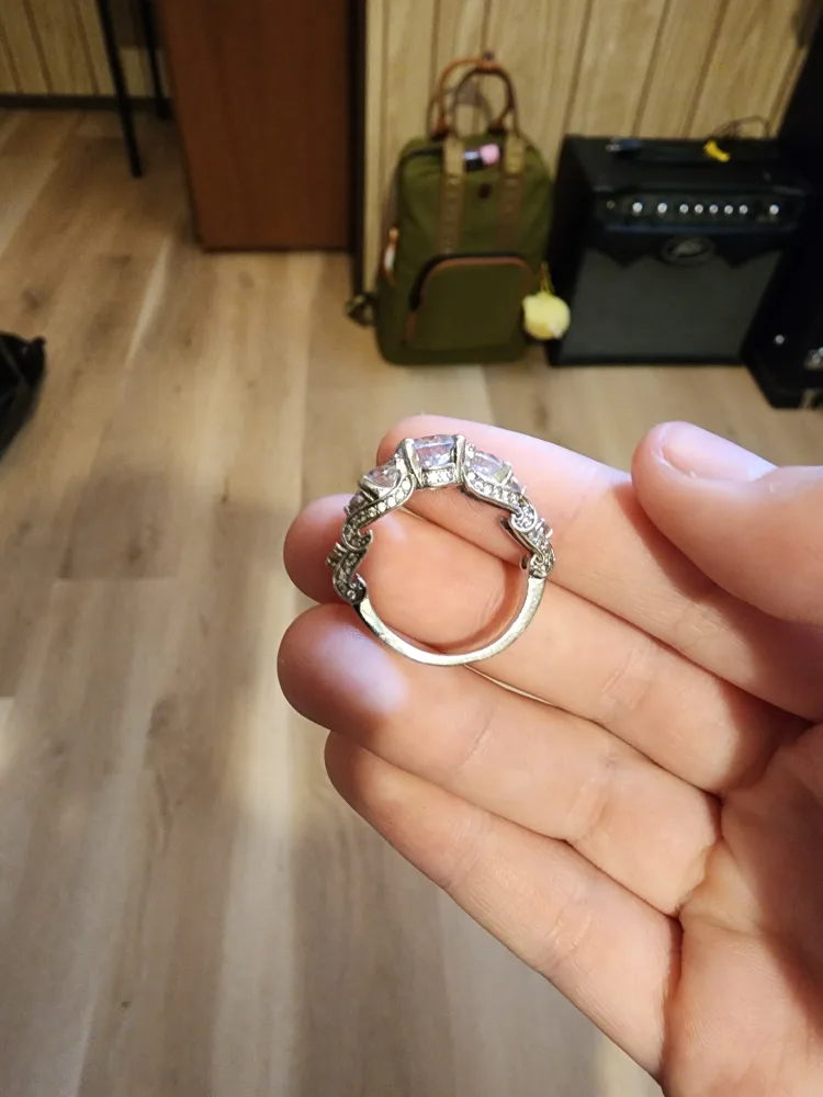 Silver Ring with Cubic Zirconia thumbnail