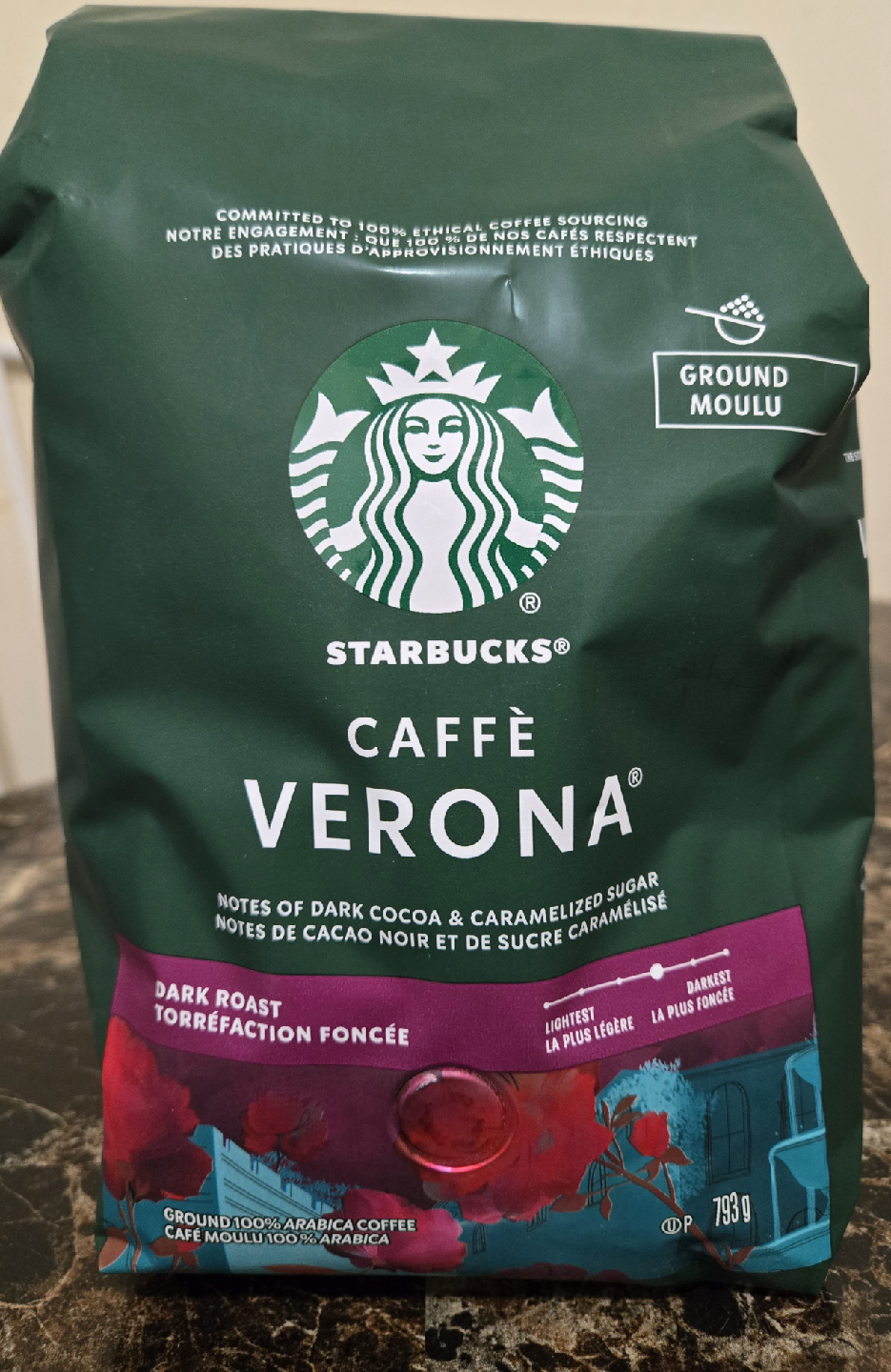 Starbucks Caffe Verona ground coffee 793g