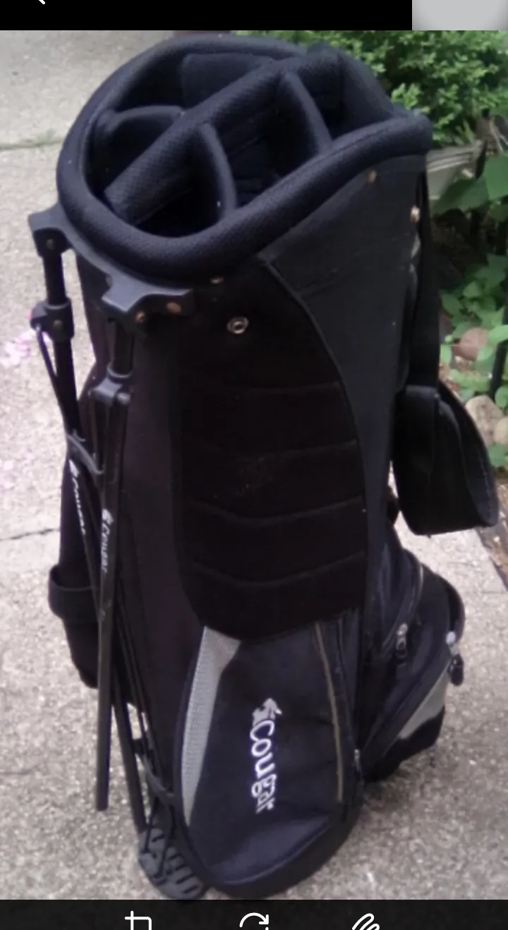Cougar Golf Stand Bag - Black thumbnail