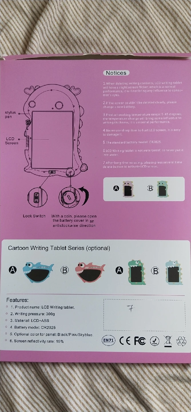 LCD Writing Tablet - Dinosaur Theme - photo 2