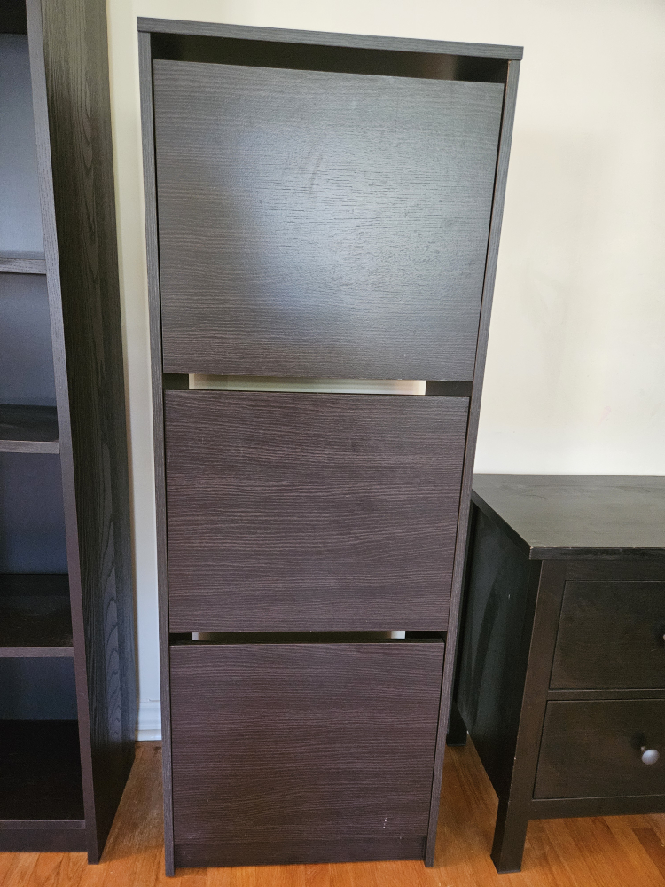 Ikea Dark Brown Shoe Cabinet