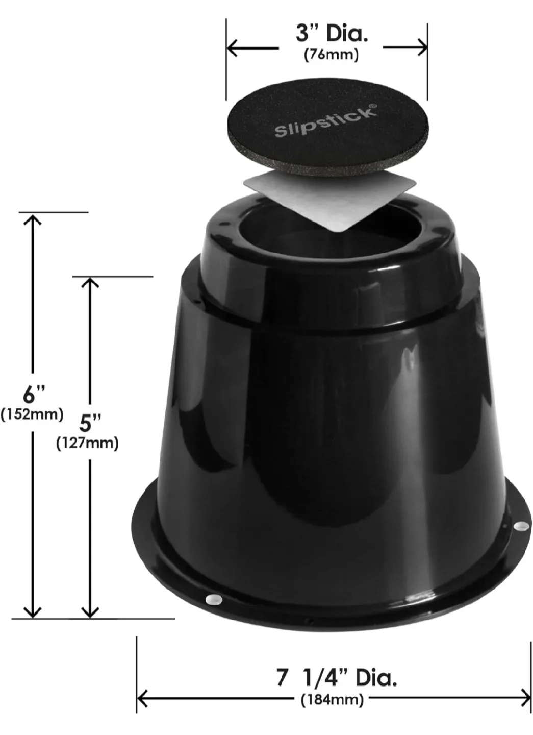 Slipstick 5" Bed Risers/Furniture Raisers - Set of 4 image indicator(3)