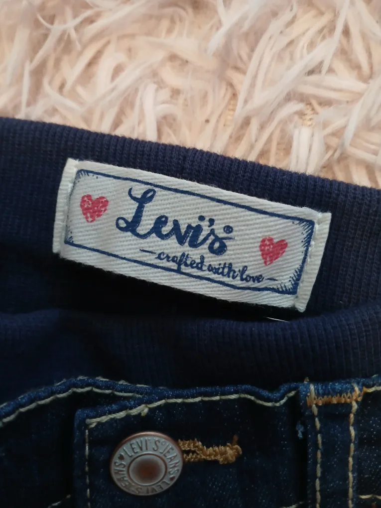 NEW Levi's Toddler 24m Dark Wash Denim Jeans 🥕 image indicator(2)