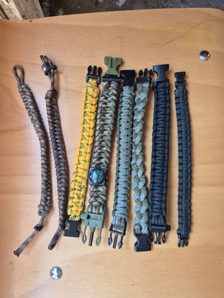 Paracord Survival Bracelets - Assorted Colours thumbnail