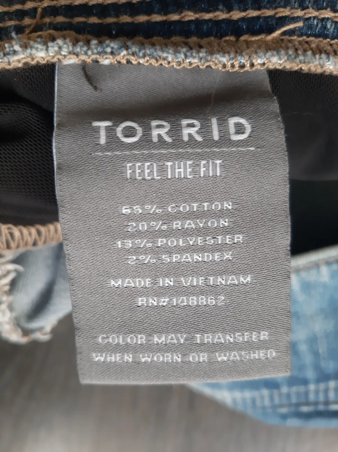 Torrid Lean Jean - Size 4R image indicator(3)