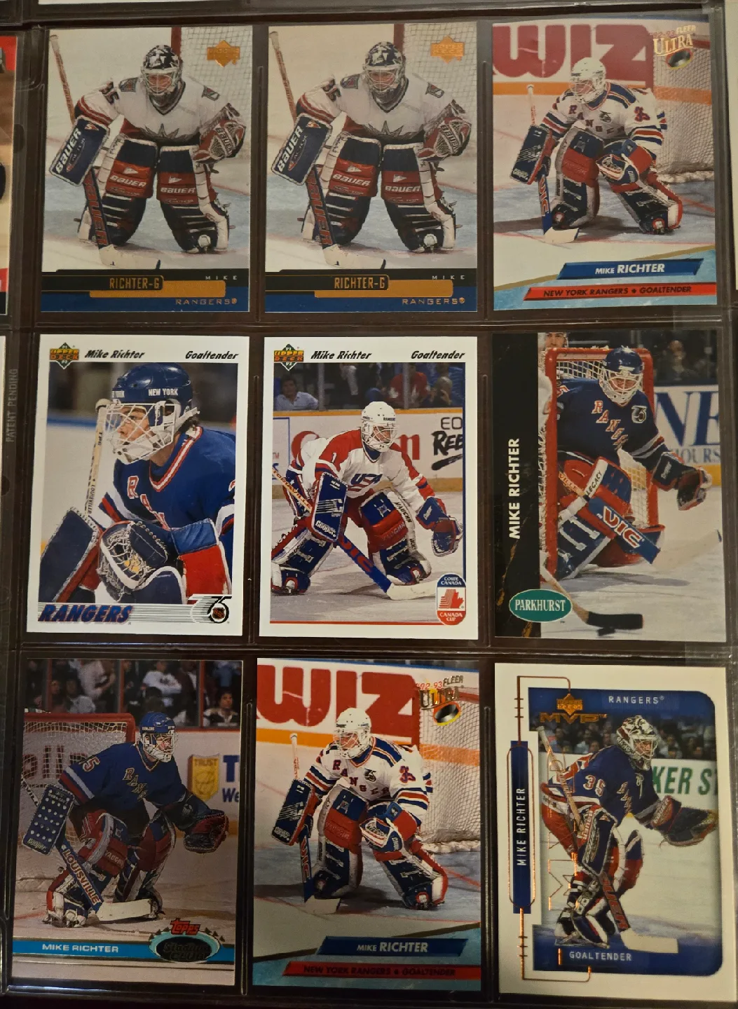 Brodeur, Belfour and Richter Rookie Cards. 57 Card Lot. image indicator(4)