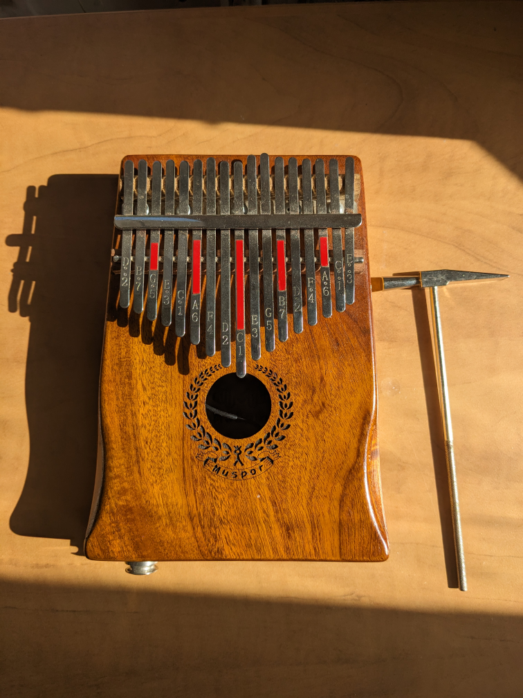 Muspor Kalimba Thumb Piano with Case