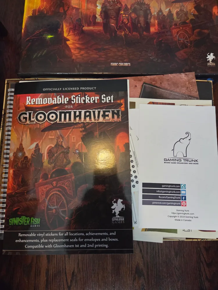 Gloomhaven Board Game with Removable Sticker Set image indicator(2)