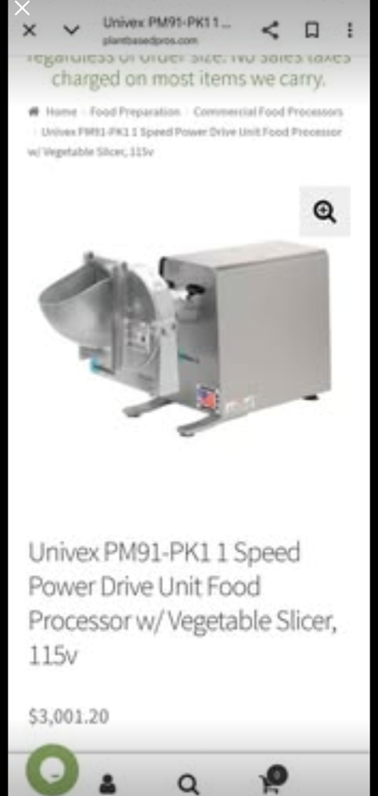 Univex Food Processor w/Vegetable Slicer - photo 4