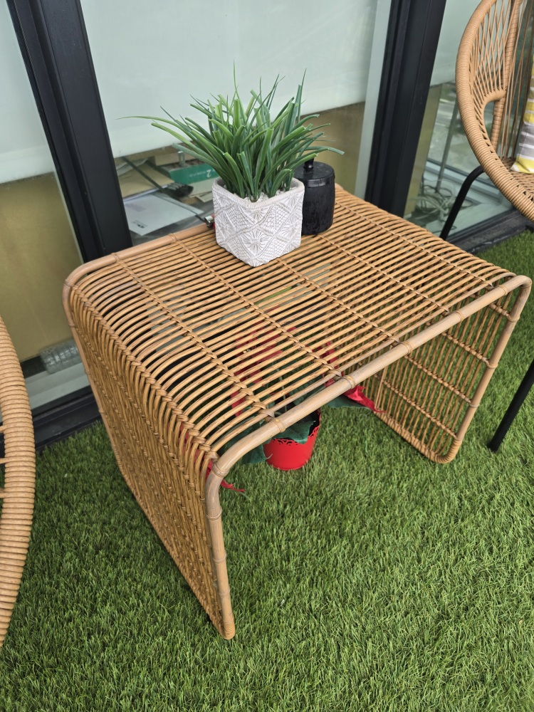 Outdoor Rattan Chair Set with Table - photo 3