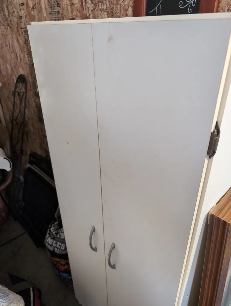 White Cabinet with Shelves