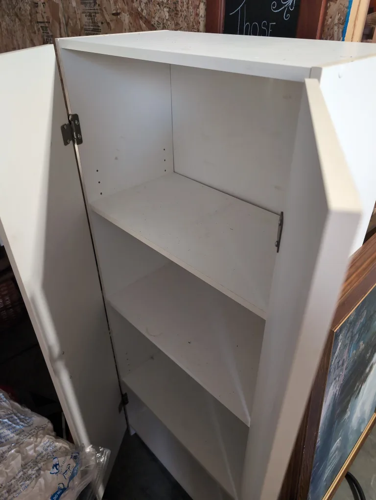 White Cabinet with Shelves image indicator(2)