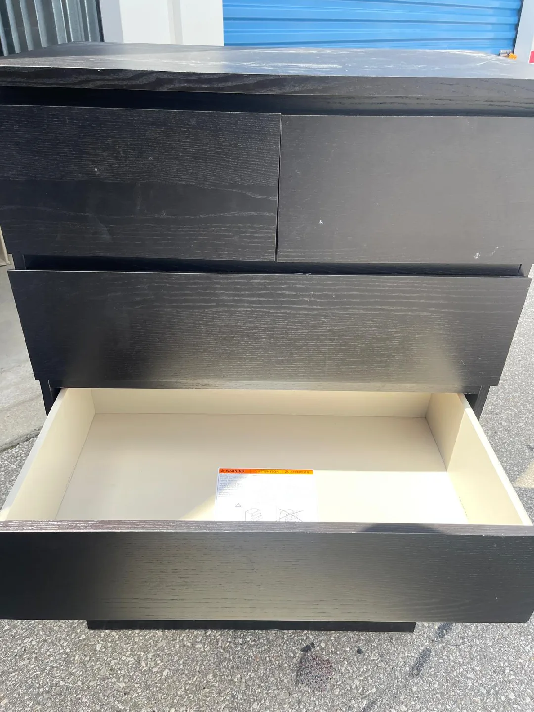 IKEA MALM Black 6-Drawer Dresser image indicator(4)