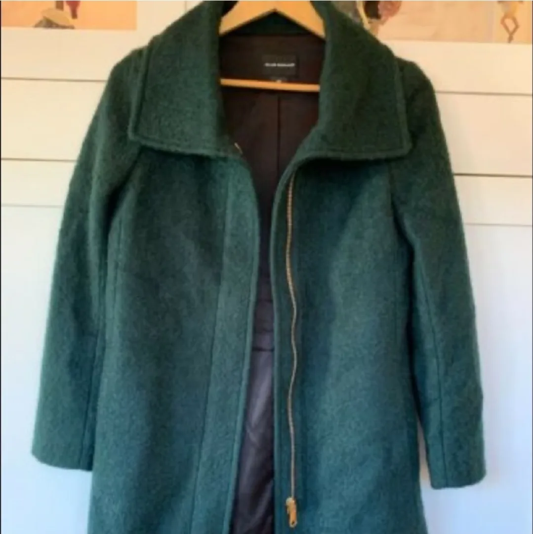 Club Monaco emerald green wool coat image indicator(2)