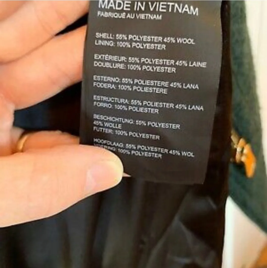 Club Monaco emerald green wool coat image indicator(5)