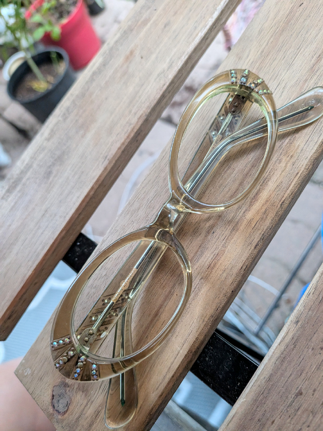 Vintage 50's era Rhinestone Glasses Frames - photo 2