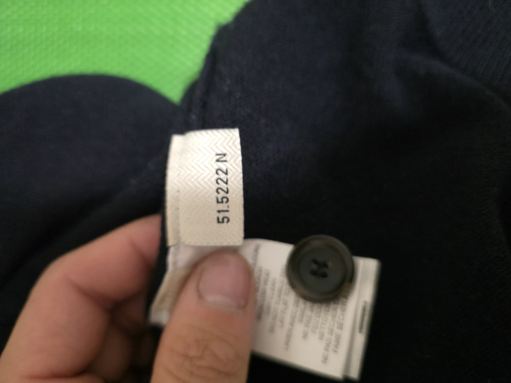 Oliver Spencer Men's Dark Navy Polo collar Sweater(Size XL) - photo 5