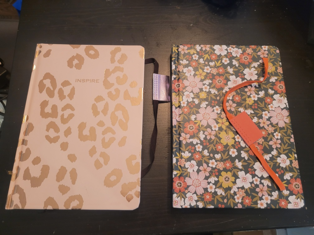 dotted journals and monthly planner