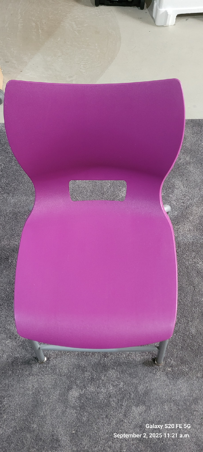 Pink Plastic Stackable Chair - photo 4