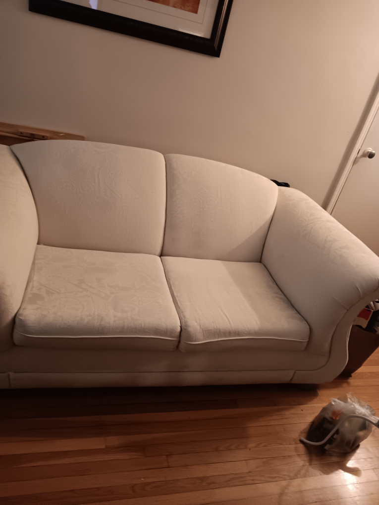 Cream Loveseat Sofa