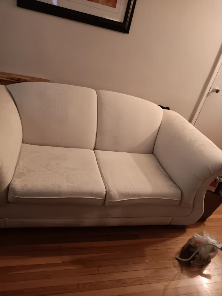 Cream Loveseat Sofa thumbnail