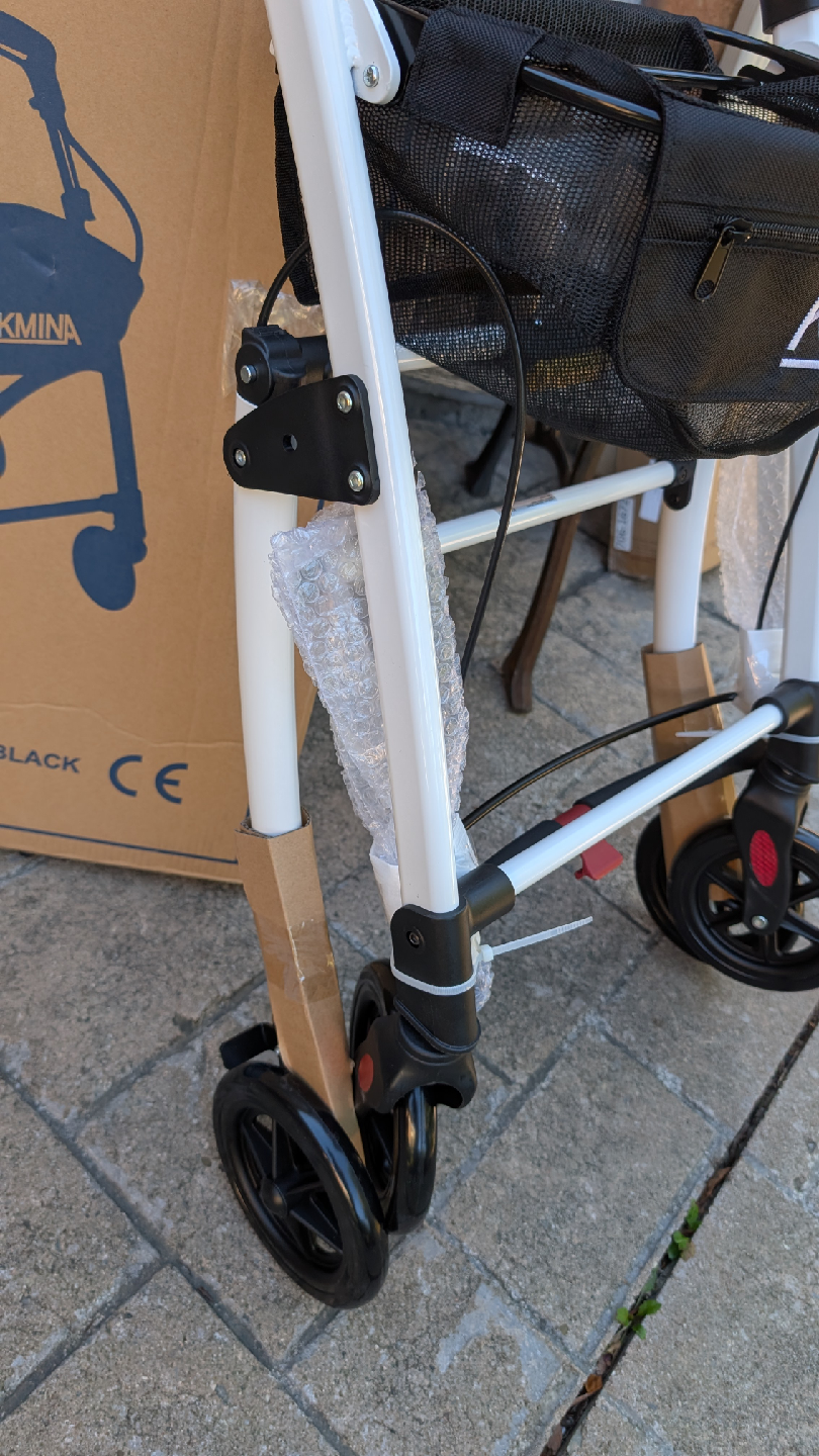 New Open Box  - KMINA Rollator Walker, 4 Wheel, Folding - photo 5