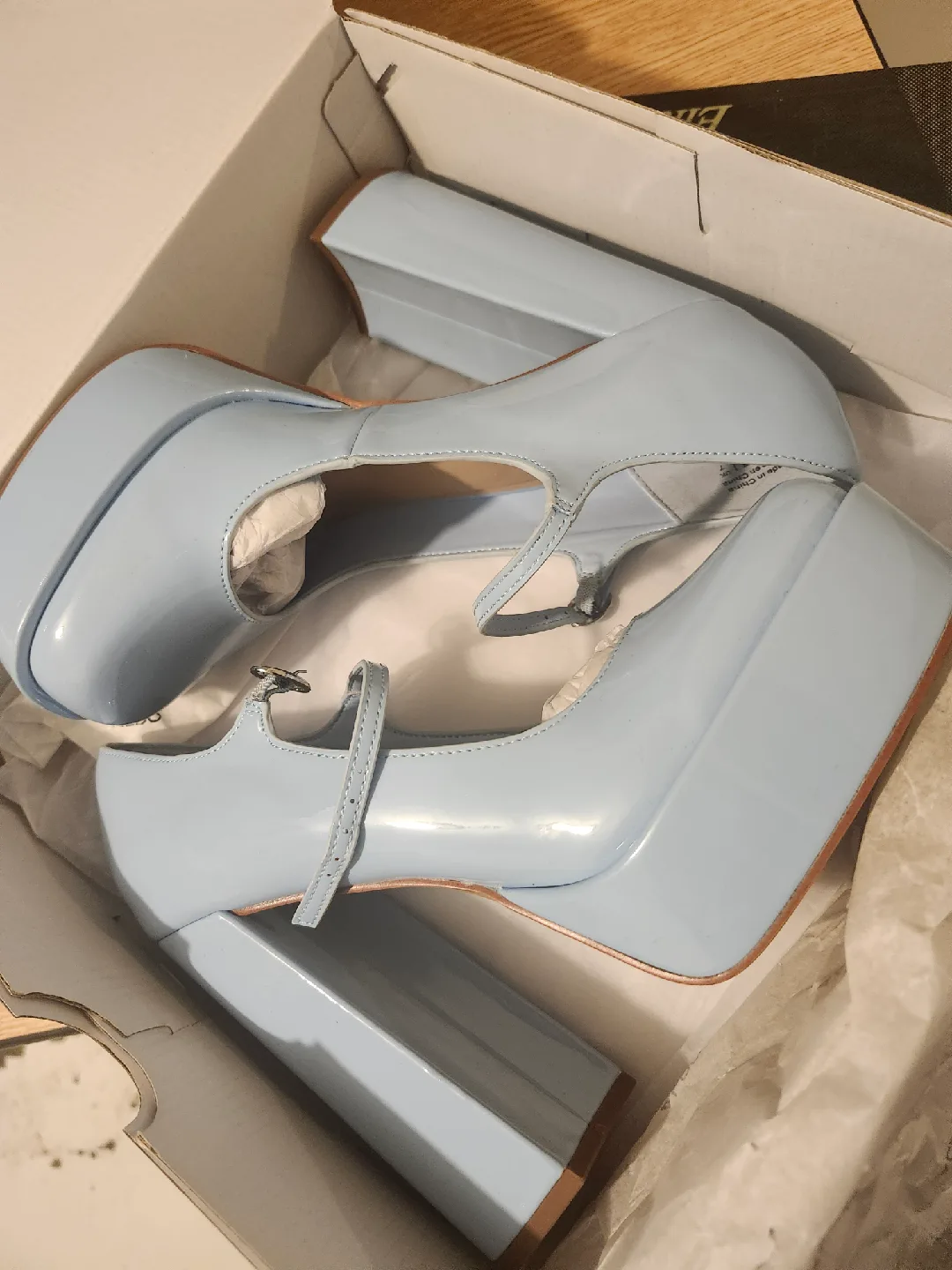 OPEN TO OFFERS: Aldo Anjie Platform Heels Size 9 - Light Blue image indicator(2)