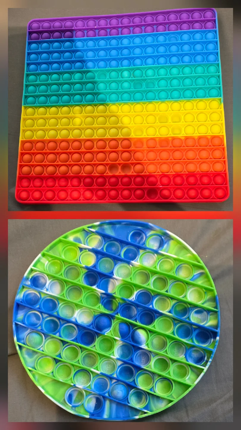 $4 for both 2Rainbow Pop It Fidget Toys image indicator(2)
