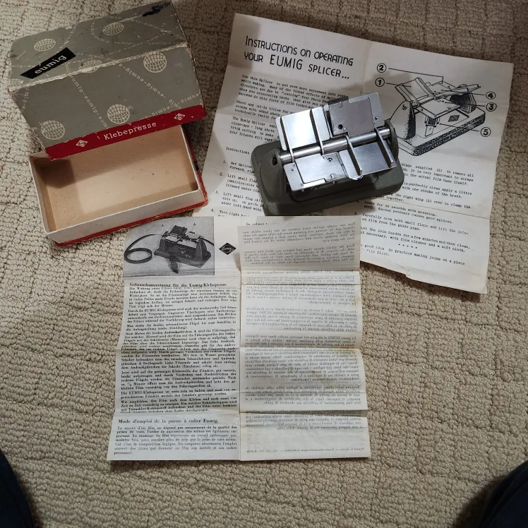 Eumig Splicer Film Editor with Box & Instructions thumbnail