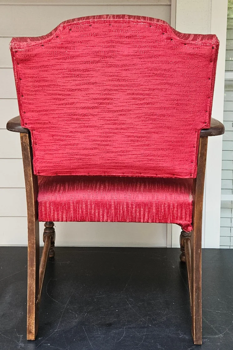 Antique Solid Oak Wooden Chair image indicator(4)